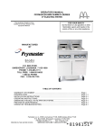 Frymaster BIRE14 User's Manual