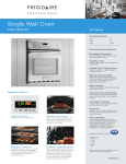 Frigidaire FPEW3085PF Product Specifications Sheet