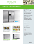 Frigidaire FGUS2645LF Product Specifications Sheet