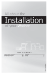 Frigidaire FFTW1001PW Installation Instructions