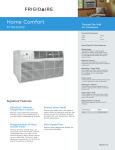 Frigidaire FFTA1422Q2 Product Specifications Sheet