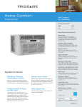 Frigidaire FFRE0833Q1 Product Specifications Sheet