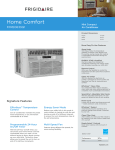 Frigidaire FFRE0633Q1 Product Specifications Sheet