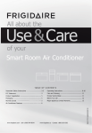 Frigidaire FFRC0833R1 Owner's Manual