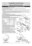 Frigidaire FFRA2922Q2 Installation Instructions