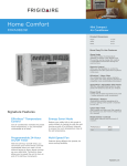 Frigidaire FFRA0822Q1 Product Specifications Sheet