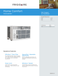 Frigidaire FFRA0611R1 Product Specifications Sheet