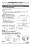 Frigidaire FFRA0611Q1 Installation Instructions