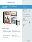 Frigidaire FFPS3122QM Product Specifications Sheet
