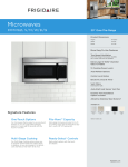 Frigidaire FFMV162LB Product Specifications Sheet