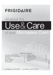 Frigidaire FFMV154CLS Owner's Guide