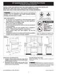 Frigidaire FFGF3005MW User's Manual