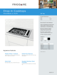 Frigidaire FFGC3625LB Product Specifications Sheet