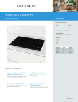 Frigidaire FFEC3024PS Product Specifications Sheet