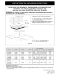 Frigidaire FFEC2605LS Installation Instructions