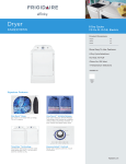 Frigidaire FARE1011MW Product Specifications Sheet