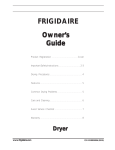 Frigidaire 131883500A User's Manual