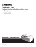 Friedrich WallMaster PTAC User's Manual