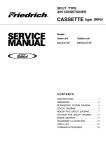 Friedrich MC24Y3F User's Manual