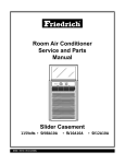 Friedrich SV12 User's Manual