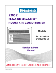 Friedrich SH20J30B-A User's Manual