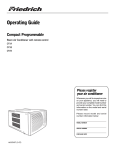 Friedrich CP24 User's Manual