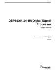 Freescale Semiconductor DSP56364 User's Manual