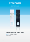 Freecom Technologies Skype Phone User's Manual