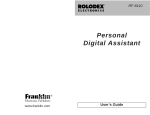 Franklin RF-8110 User's Manual