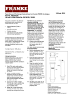 Franke Consumer Products FRC05 User's Manual