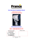 FrancisFrancis FX560 User's Manual