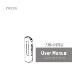 Foxda Tech FM-6603 User's Manual