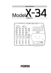 Fostex X-34 User's Manual