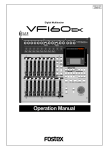 Fostex VF160EX User's Manual