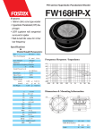 Fostex FW168HP-X User's Manual