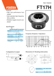 Fostex FT17H User's Manual