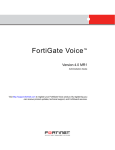 Fortinet MR1 User's Manual