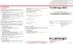 Fortinet FortiBridge 2002 User's Manual