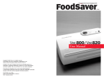 FoodSaver Vac800/Vac820 User's Manual