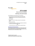 Fluke NETWORK SERVICE MODULE DTX-NSM User's Manual