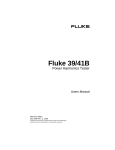 Fluke Work Light 39 User's Manual