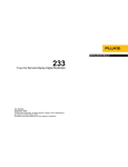 Fluke 233 User's Manual