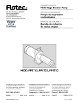 Flotec FP5722 User's Manual