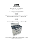 Five Star Ranges Range PN331-7BW User's Manual