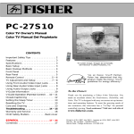 Fisher PC-27S10 User's Manual