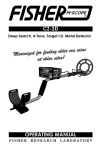 Fisher M-SCOPE CZ-3D User's Manual