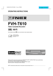 Fisher FVH-T610 User's Manual