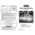 Fisher-Price SUPERSIZE SANDBOX 75967 User's Manual