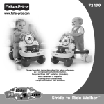 Fisher-Price STRIDE-TO-RIDE WALKER 73499 User's Manual