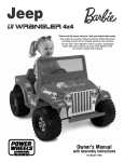 Fisher-Price 4X4 User's Manual